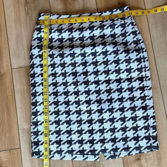 Banana Republic Pencil - Lined Skirt Pattern Black/White Size 0 - Picture 4 of 12